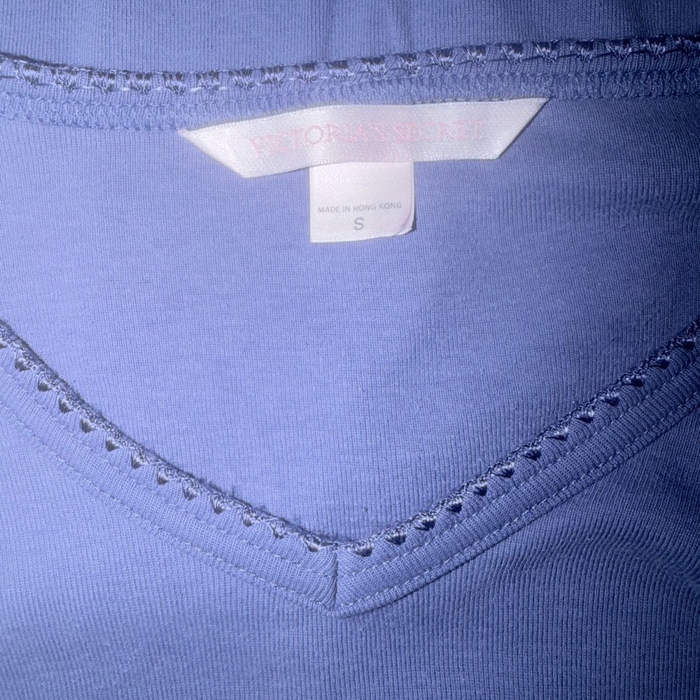 Vintage Victoria’s Secret Oversized Long Sleeved Purple Cotton Moomoo Nightgown - Picture 5 of 5